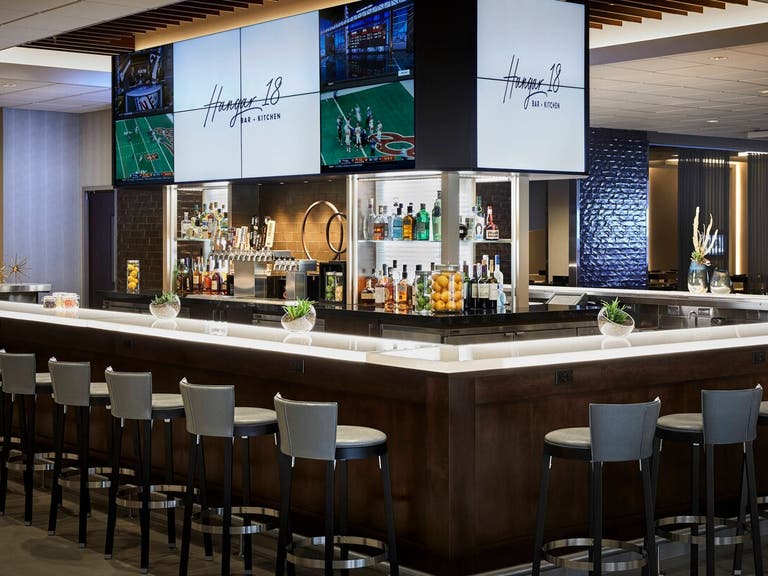 Hangar 18 Bar + Kitchen at Los Angeles Airport Marriott