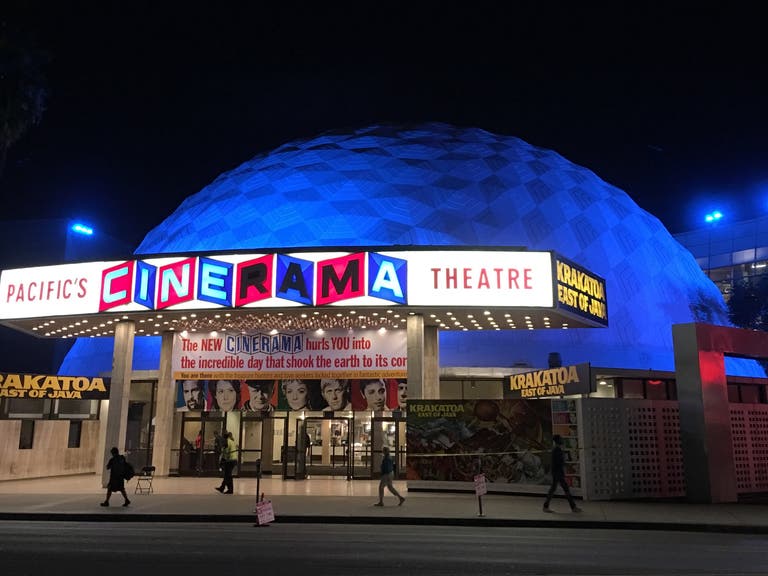 The Cinerama Dome in "Once Upon a Time in Hollywood"