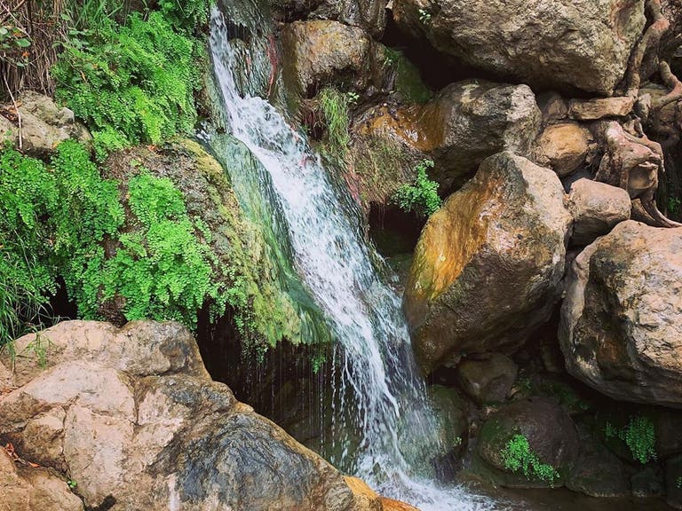 Waterfall at Solstice Canyon Trail in Malibu