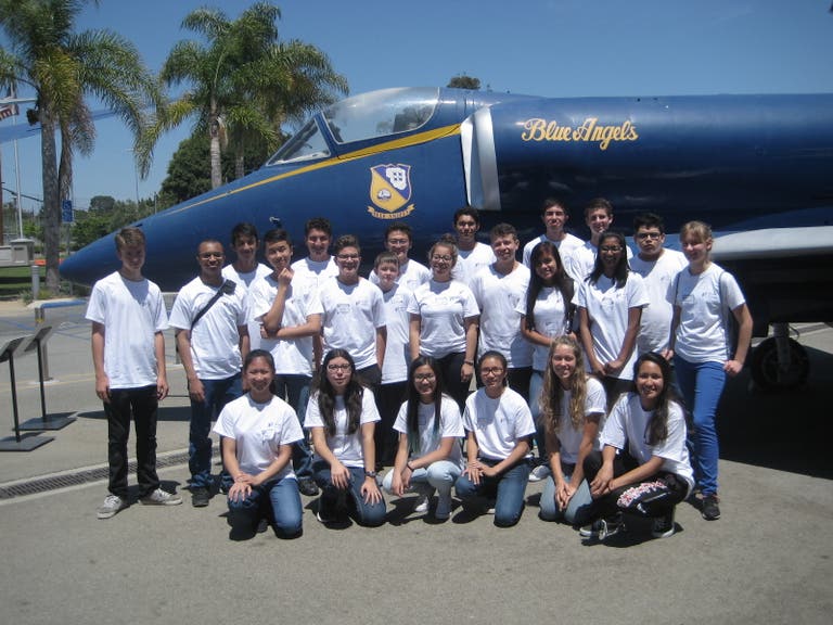 Aviation Careers Education (ACE) Academy students at Van Nuys Airport