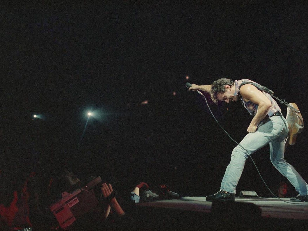 Bruce Springsteen at Los Angeles Memorial Coliseum on Sept. 30, 1985