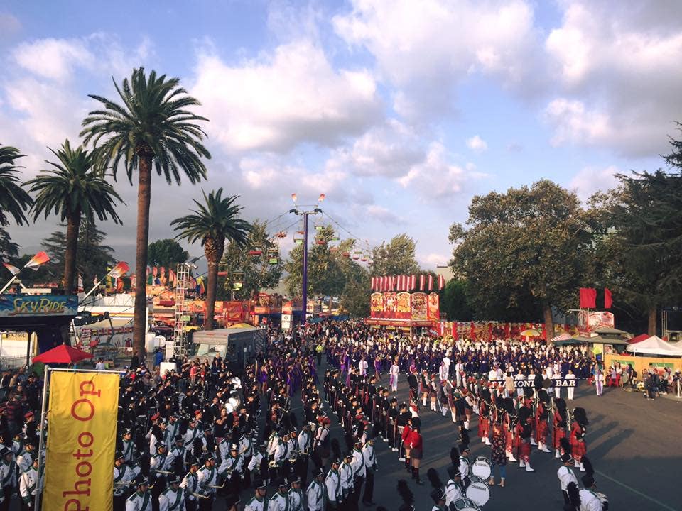 High School Marching Band Competition at the LA County Fair