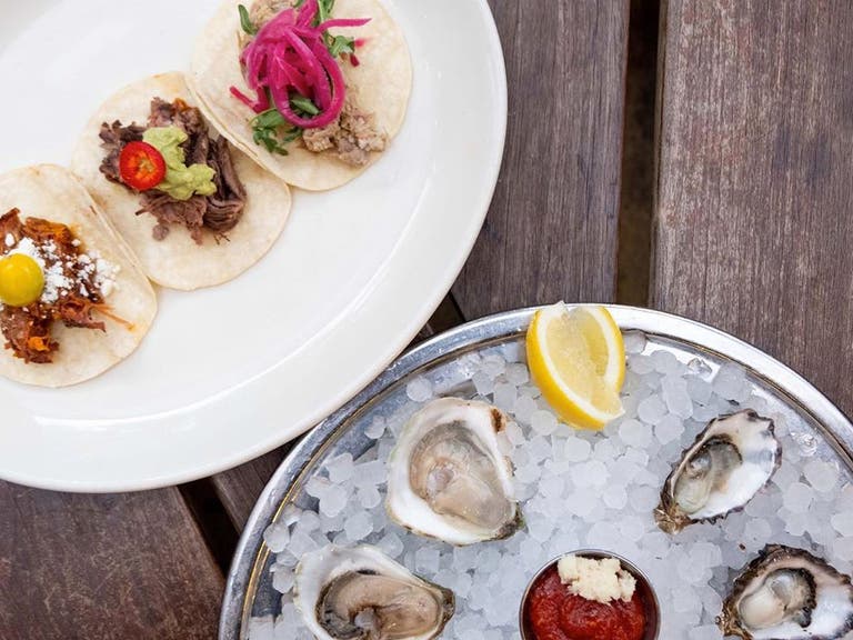 MessHall Kitchen Happy Hour with $1 oysters and tacos