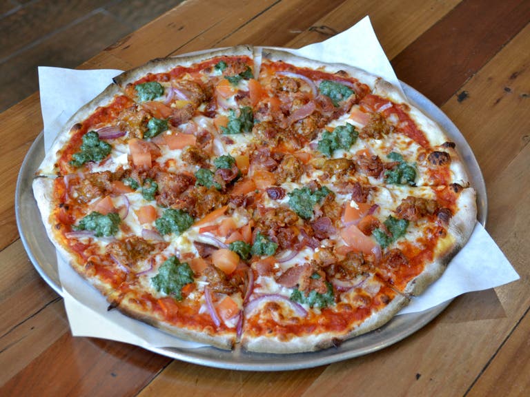 Chori-Man Special at Burattino Brick Oven Pizza in Rancho Palos Verdes