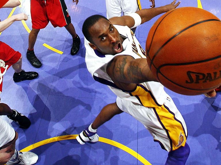 Kobe Bryant goes for two of his 81 points at STAPLES Center on Jan. 22, 2006