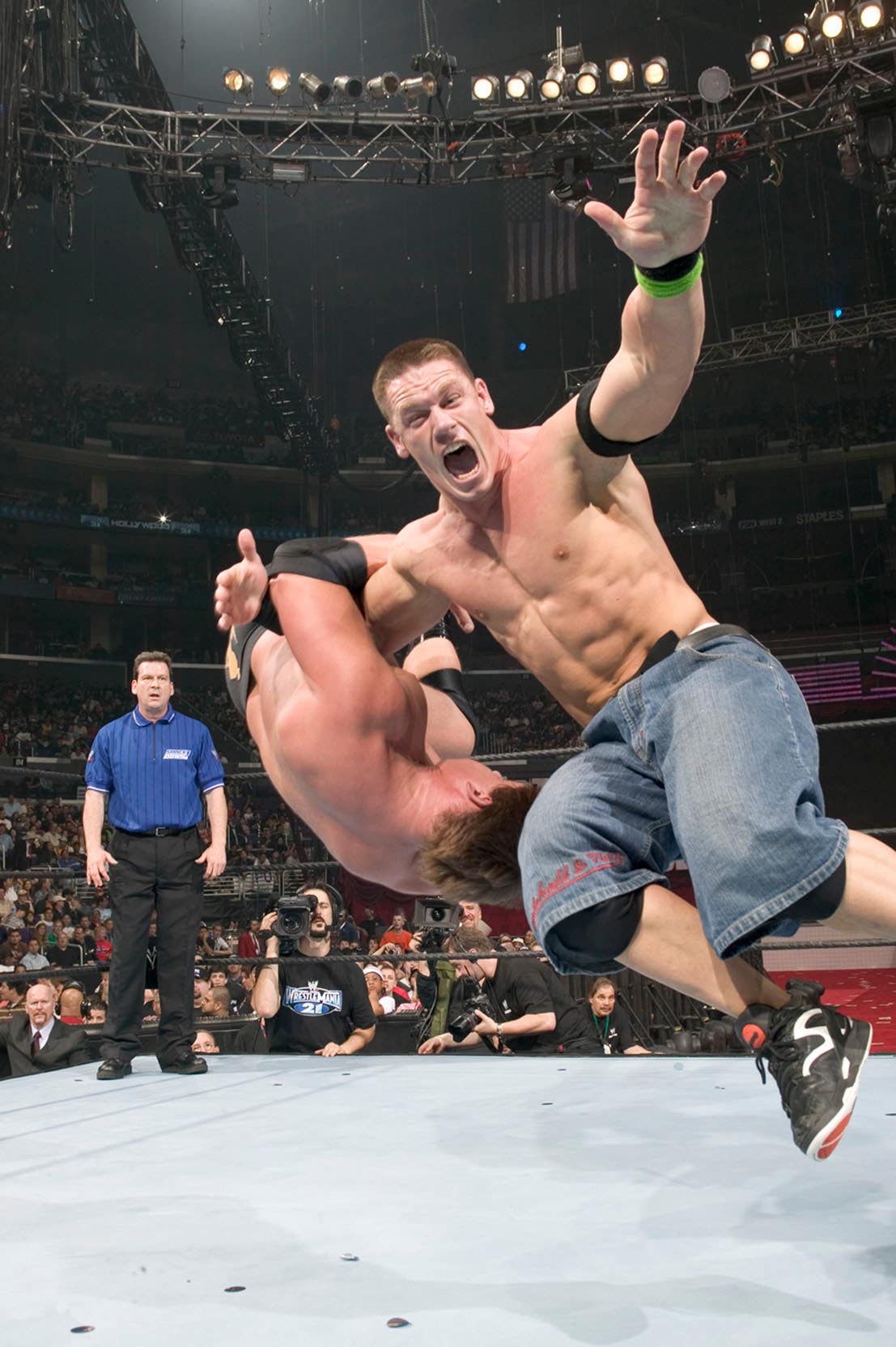 John Cena at WrestleMania 21 in 2005