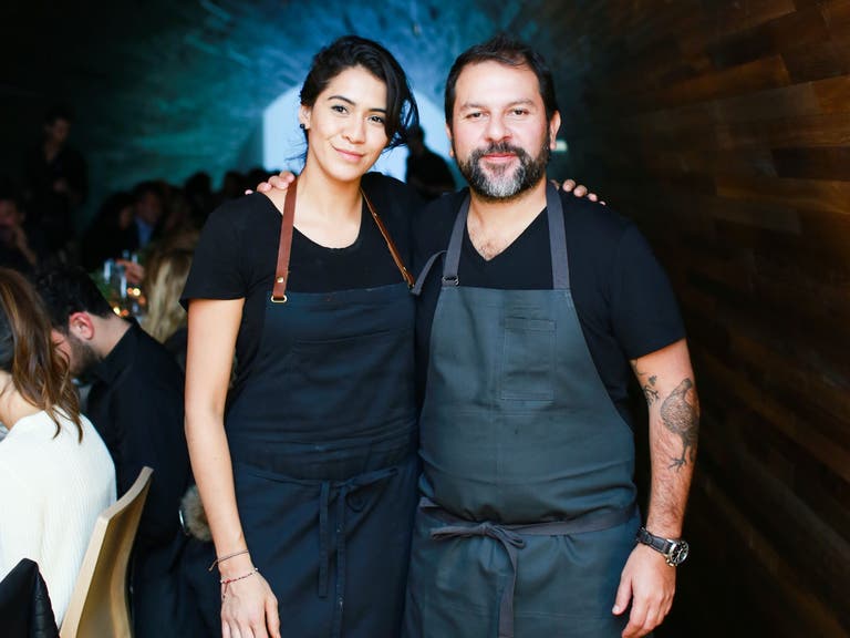 Daniela Soto-Innes and Enrique Olvera at the Cosme 2nd Anniversary Dinner