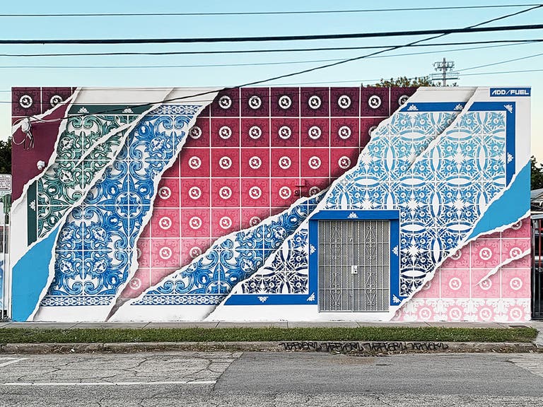"Policromatico" mural in Miami by Add Fuel