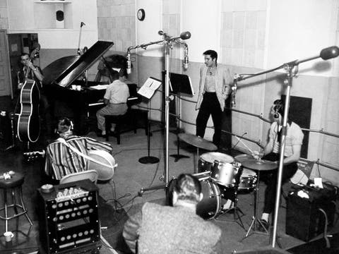 Elvis Presley recorded "Jailhouse Rock" at Radio Recorders in Hollywood on April 30, 1957