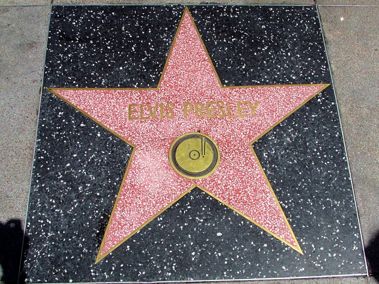 Elvis Presley's star on the Hollywood Walk of Fame