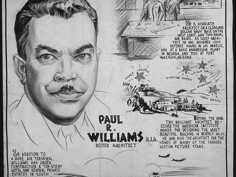 “PAUL R. WILLIAMS, A.I.A. - NOTED ARCHITECT” illustration