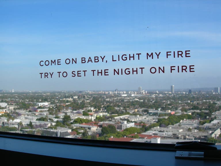 The Doors song lyrics at the Andaz West Hollywood