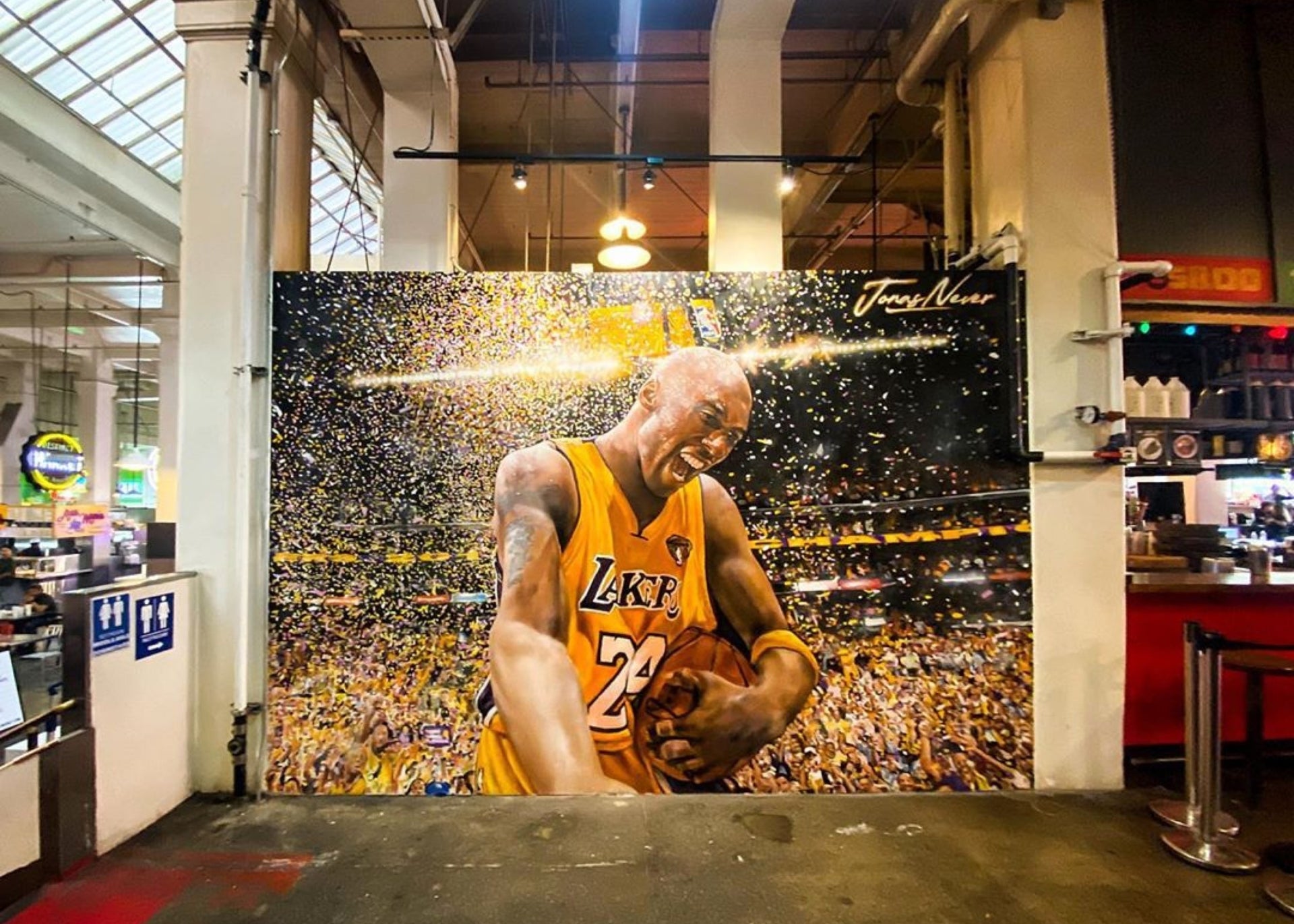 Tributes build outside arena known as House that Kobe Built