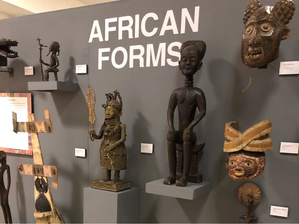 "African Forms" exhibit at the Museum of African American Art