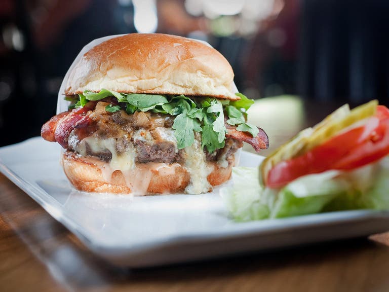 The No. 1 Burger at 25 Degrees in the Hollywood Roosevelt