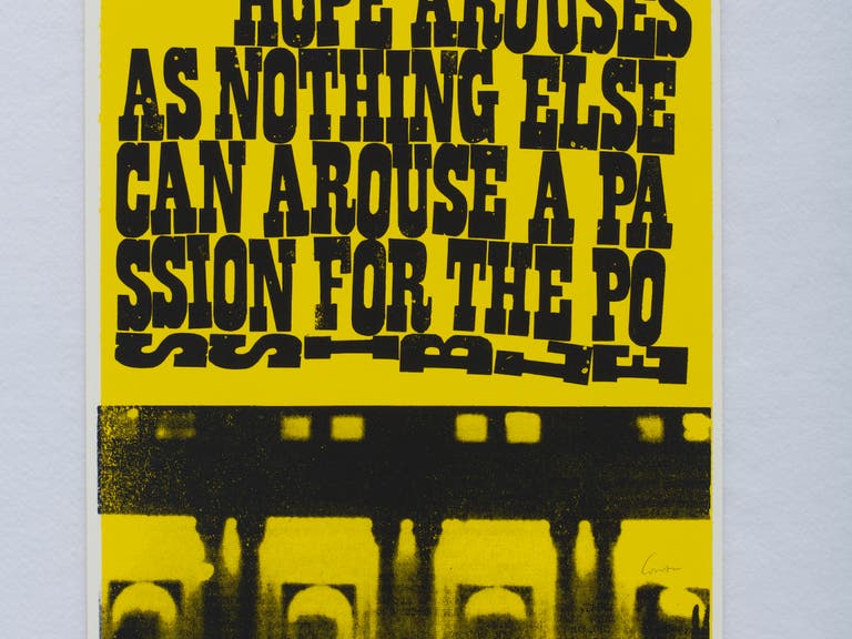 Corita Kent, “a passion for the possible,” 1969