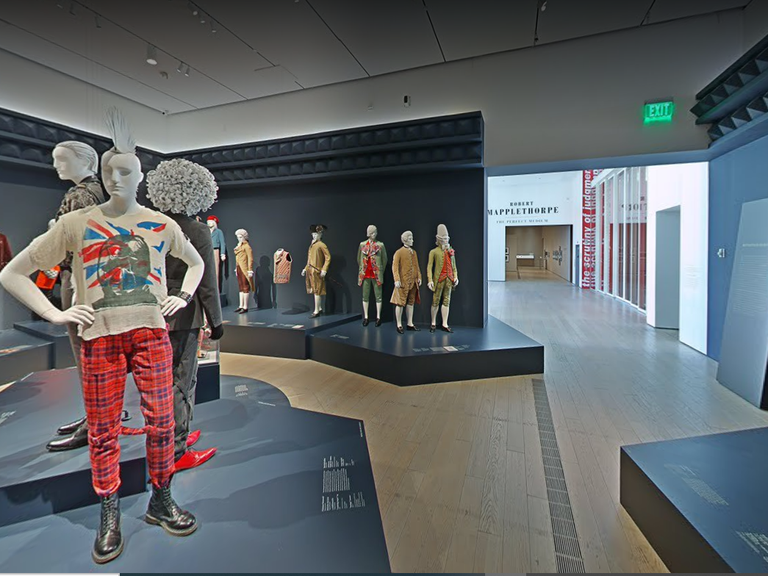 "Reigning Men: Fashion in Menswear, 1715-2015" at LACMA viewed on Google Arts & Culture