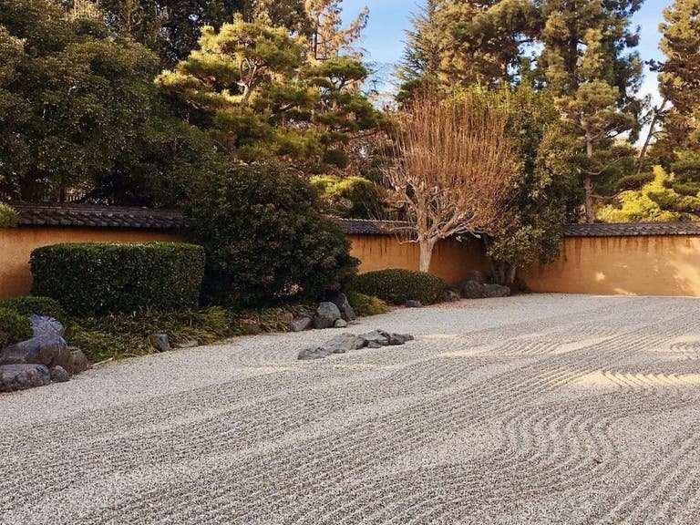Zen Court at the Japanese Garden in The Huntington Library