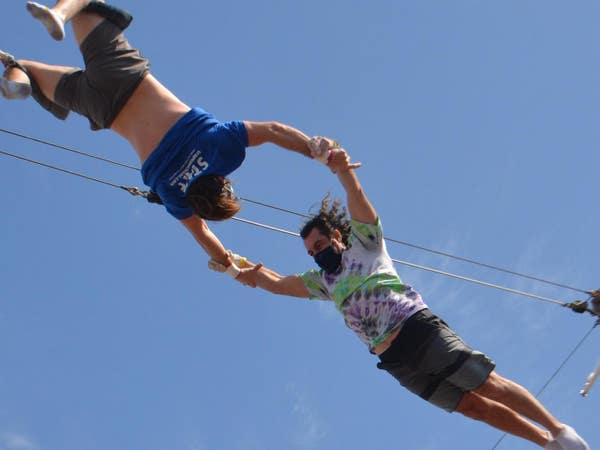 TSNY Los Angeles flying trapeze at the Santa Monica Pier
