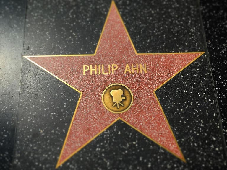 Actor Philip Ahn's Star on the Hollywood Walk of Fame
