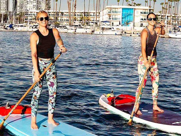 Stand-Up Paddleboarders in Marina del Rey