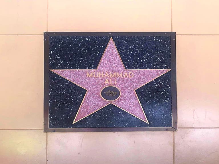 Muhammad Ali's star on the Hollywood Walk of Fame