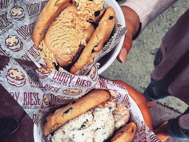 Ice Cream Sandwiches at Diddy Riese in Westwood Village