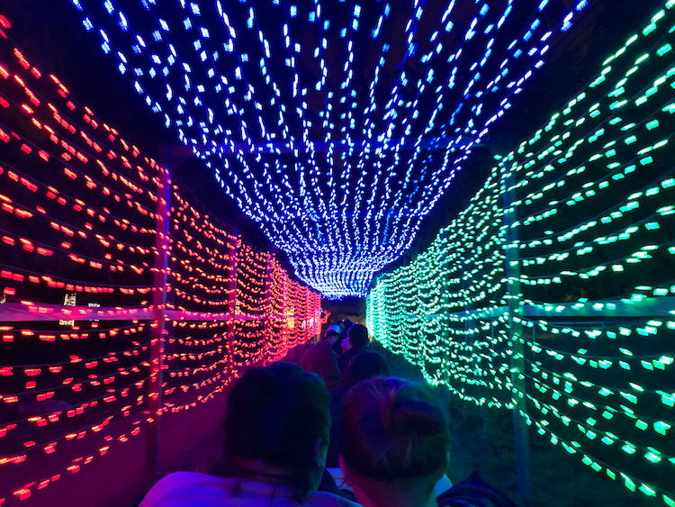 Holiday Light Festival at the Griffith Park & Southern Railroad