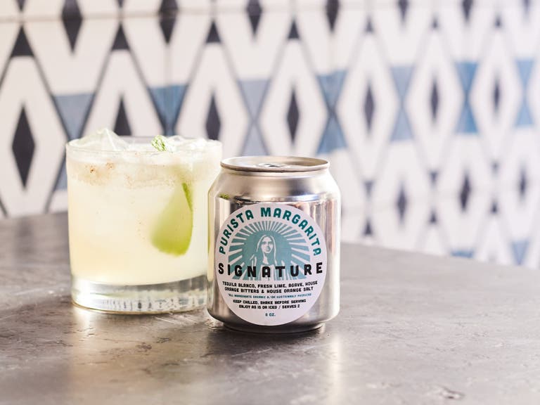 Canned Margarita at Gracias Madre West Hollywood