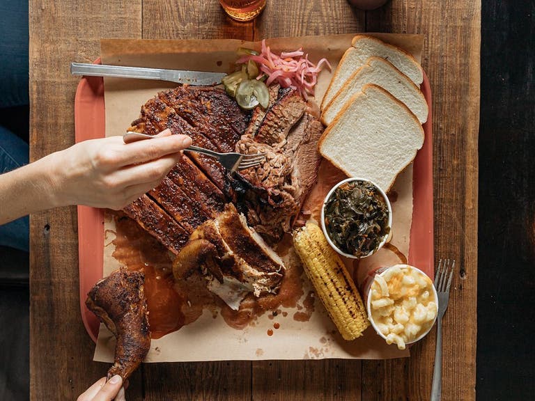 Texas-style BBQ at Slab on West 3rd Street