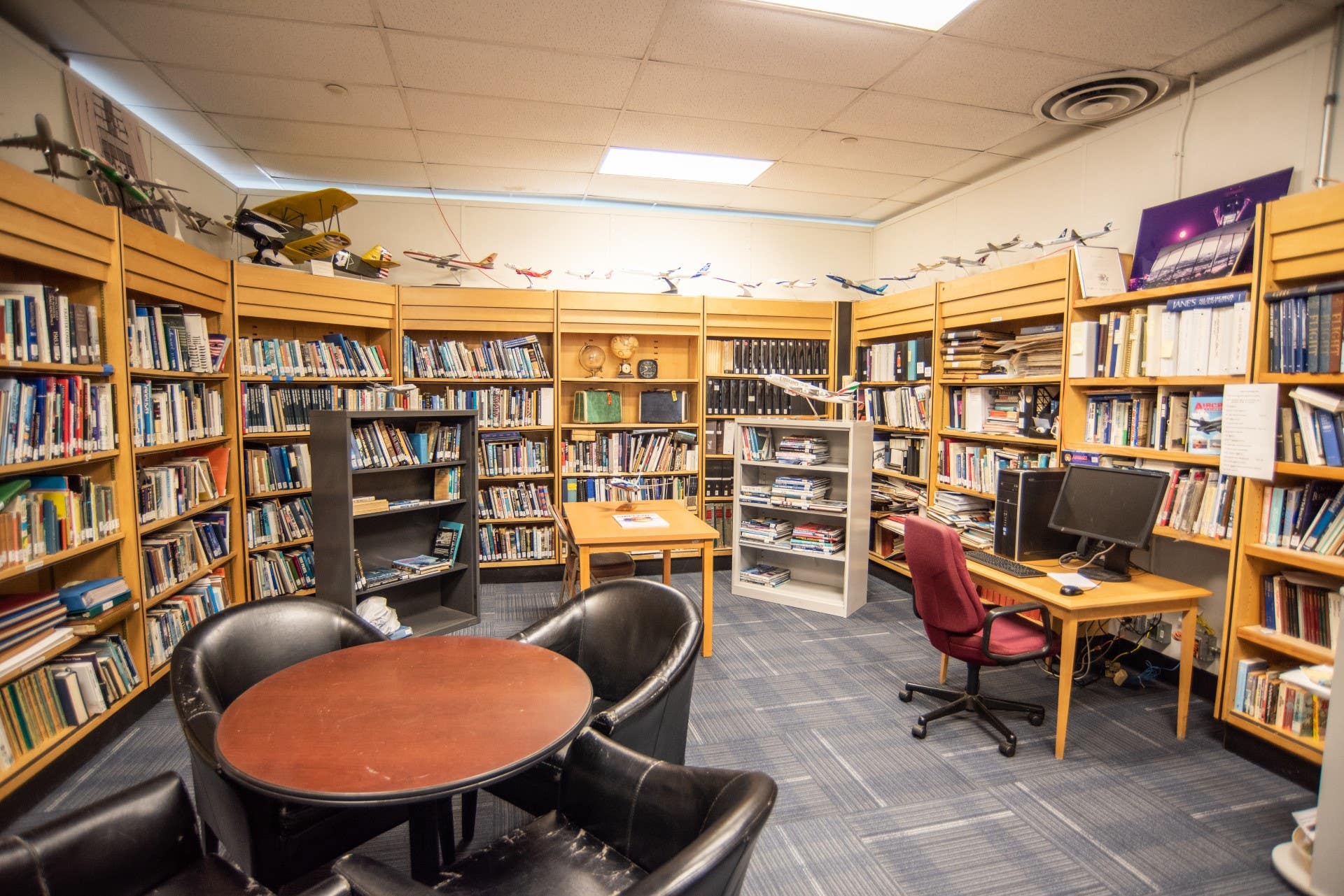 Aviation Library at the Flight Path Museum & Learning Center