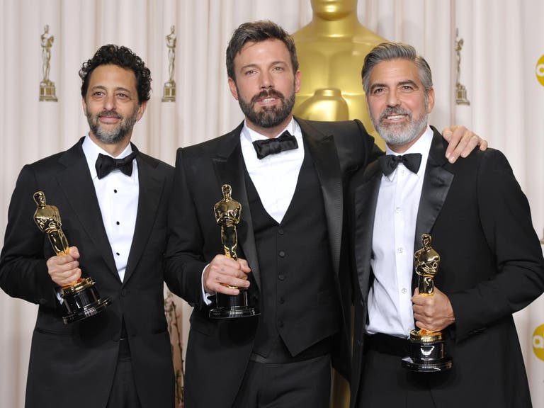 Grant Heslov, Ben Affleck and George Clooney at the 85th Academy Awards