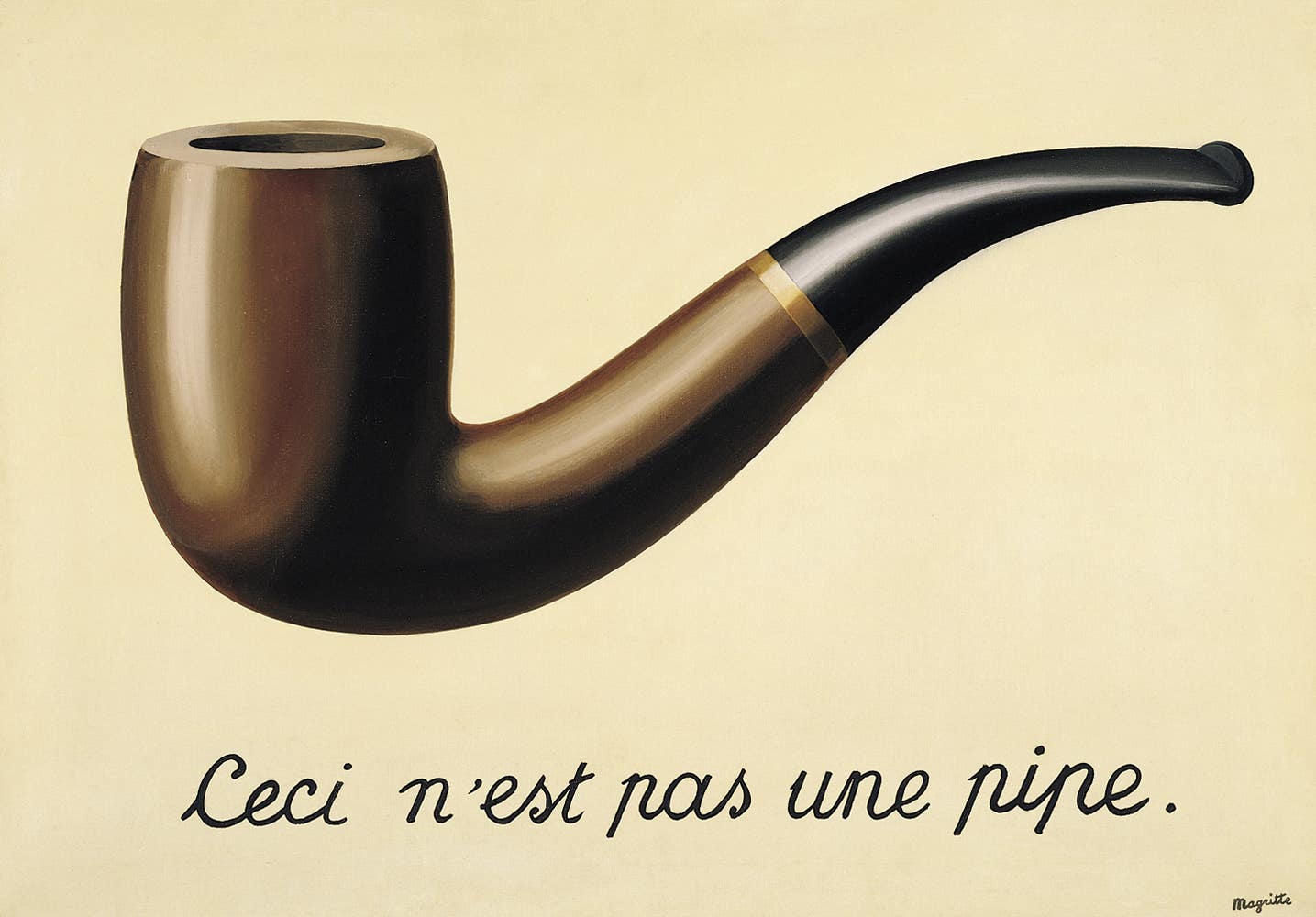 René Magritte - "The Treachery of Images (This is Not a Pipe)"