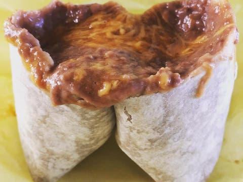 Bean and cheese burrito at Al & Bea’s in Boyle Heights