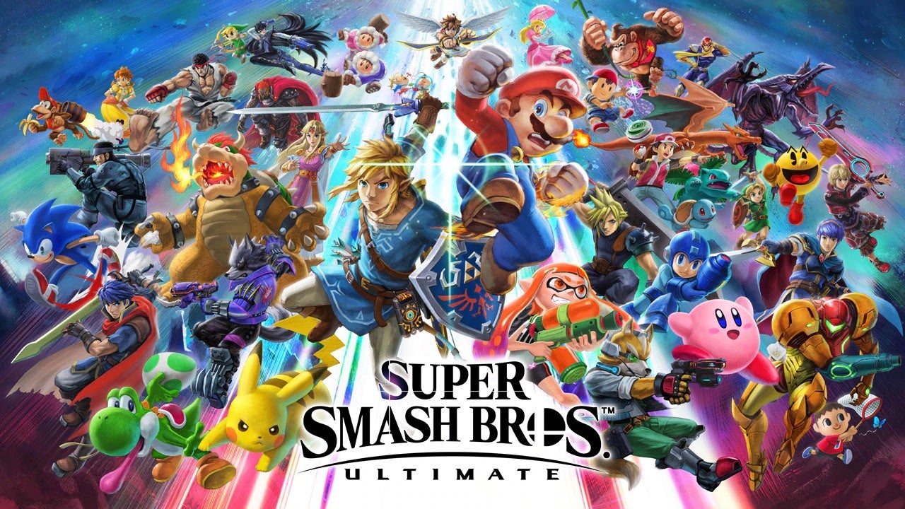 Cover art for the Super Smash Bros Ultimate video game
