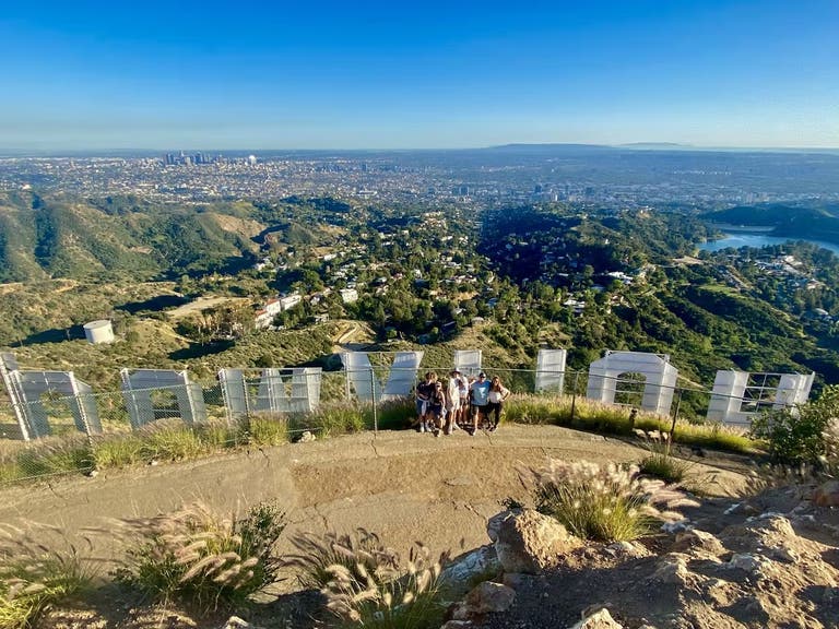 hollywood sign bikes and hikes