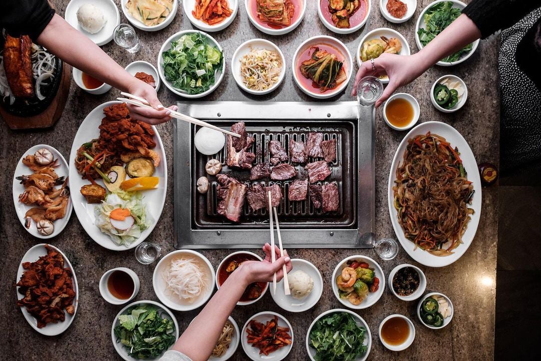 Korean flash game - Roasting Korean barbecue game 