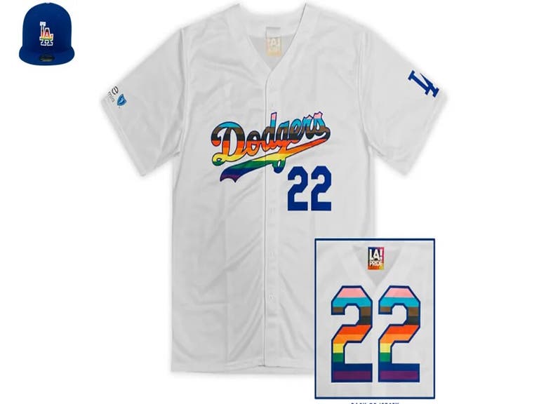Dodgers LGBTQ+ Pride Night game jersey