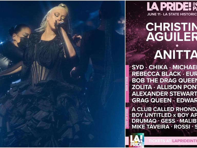 Christina Aguilera at LA Pride in the Park 2022