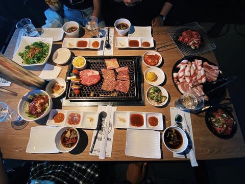 Large Combo at Quarters Korean BBQ in Koreatown