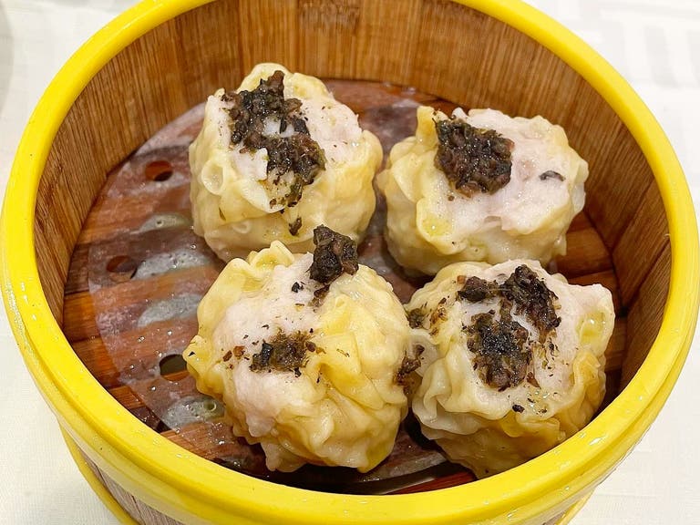 Shumai with Truffle Sauce at Sea Harbour in Rosemead