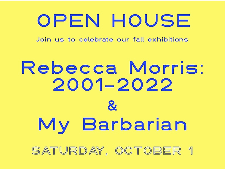 Main image for event titled Open House: Rebecca Morris and performance collective My Barbarian
