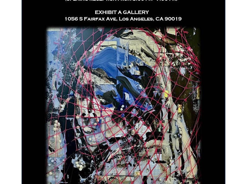 Flyer for art exhibit by Colby Ann
