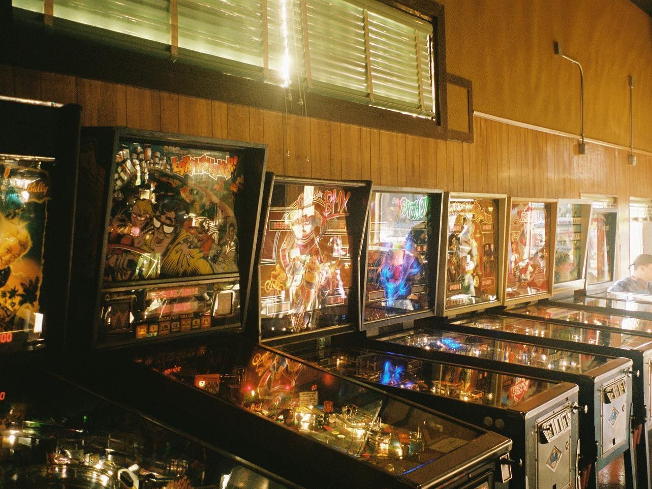 Pinball machines at Walt's Bar in Eagle Rock
