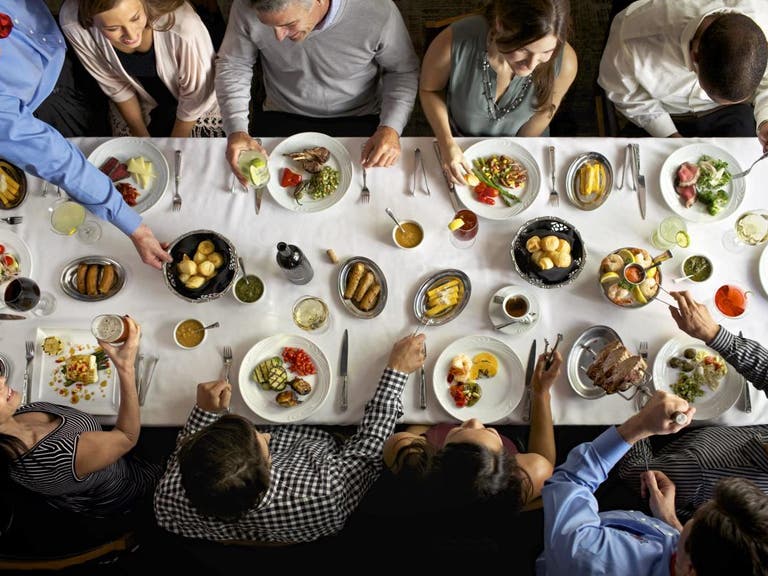 Group dining at Fogo de Chão Brazilian Steakhouse