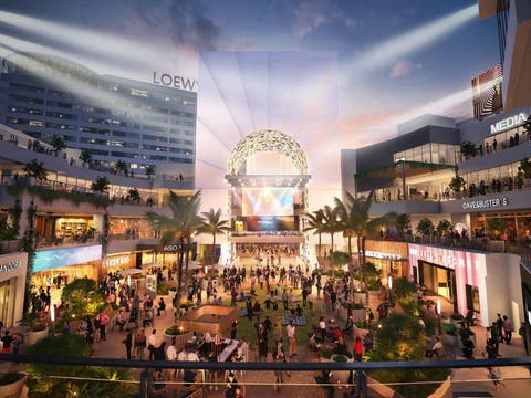 Ovation Hollywood Courtyard Rendering