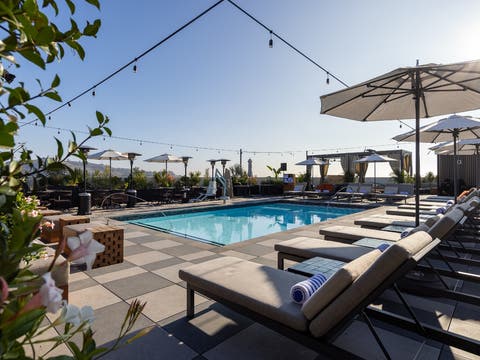 Rooftop Pool Deck at The Shay in Culver City