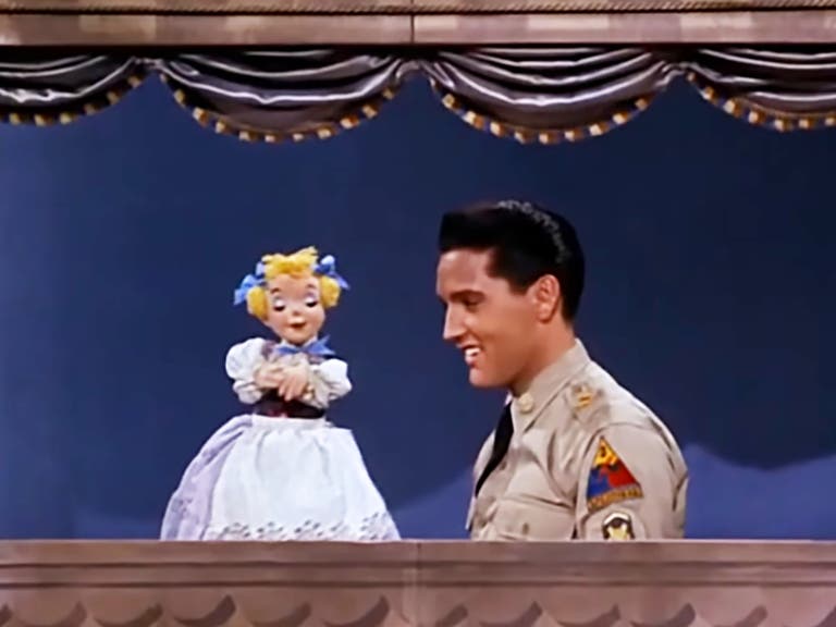 Elvis sings "Wooden Heart" in "G.I. Blues" (1960)