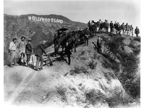 "Hollywoodland" historic photo