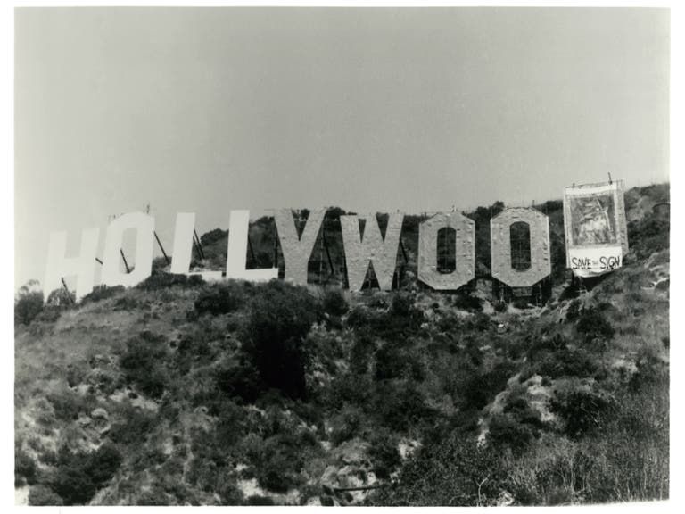 Hollywood Sign "Save the Sign" prank in 1973